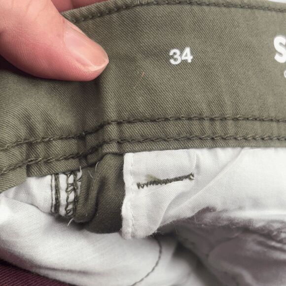 Sonoma 34 Green The Everyday Short Cargo Shorts Flat Front Stretch Flex EUC - Picture 7 of 7